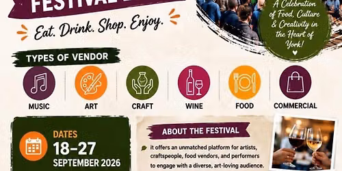 YORK FOOD & DRINK FESTIVAL 2026