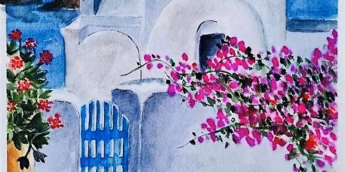 Santorini in Watercolors with Phyllis Gubins