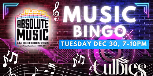Music Bingo at Culbie\u2019s 