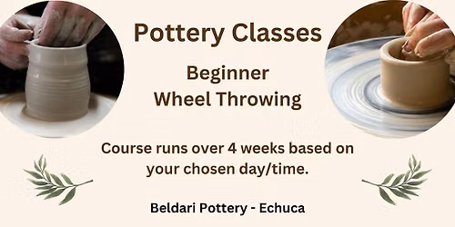 Beginner Wheel Throwing Classes - Wednesdays