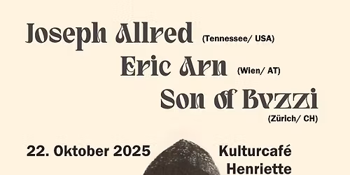 Gitarrengipfel: Joseph Allred (US), Son of Buzzi (CH), Eric Arn