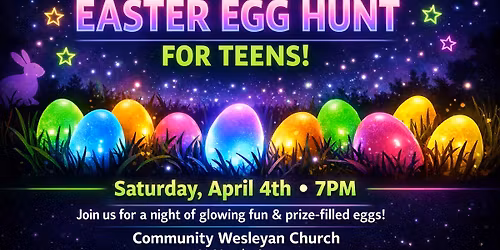 Glow in the Dark Easter Egg Hunt for TEENS