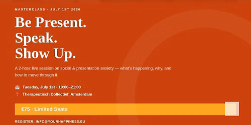 Masterclass: Be Present. Speak. Show Up.