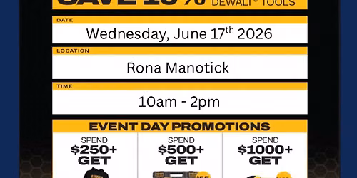 Dewalt Tent Event