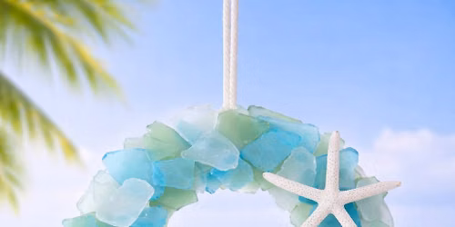 Seaglass Shoreline Wreath