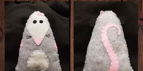 Teen Felt Opossum Sew-A-Long: Hopewell Library