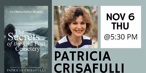 Patricia Crisafulli: Local Author Book Talk