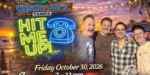 Hit Me Up ROCKS Whiskey Joe's Tampa - BEACH STAGE!