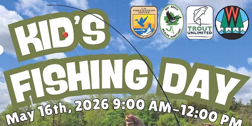 Kids' Fishing Day at Bay Beach Wildlife Sanctuary on May 16th, 9a-12noon