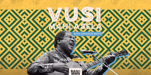 Vusi Mahlasela Live at Railways Caf\u00e9
