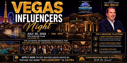 INFLUENCERS NIGHT LAS VEGAS - The Stirling Club