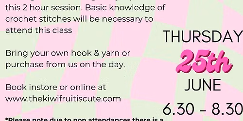 Free Advanced Crochet Class