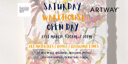 Artway/Books About Art Saturday Warehouse Sale! 