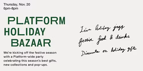 Platform Holiday Bazaar