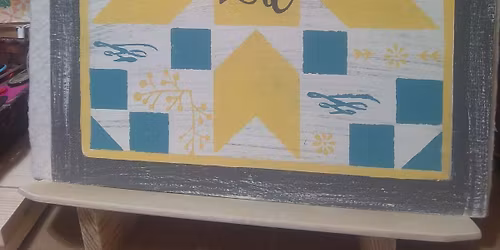 April barn quilt sign painting class