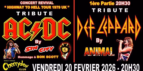 Tribute AC\/C By SIN CITY + tribute DEF LEPPARD By ANIMAL