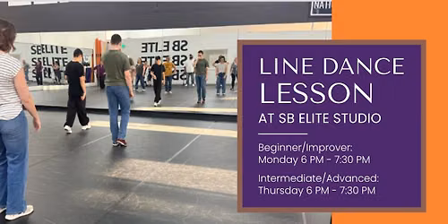 Line Dance Lesson at SB Elite Dance Studio