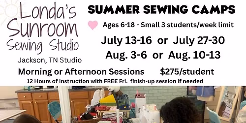 Sewing Camps in Jackson, TN 