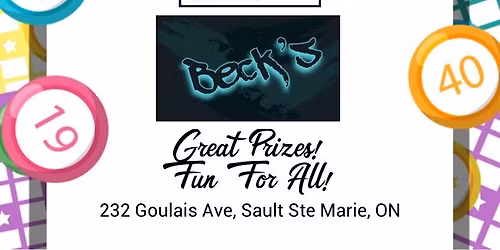 Aunt Zelda\u2019s Dirty Bingo @ Beck\u2019s