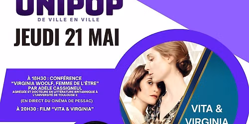 Soir\u00e9e Unipop : Virginia Woolf, femme de l\u2019\u00eatre 