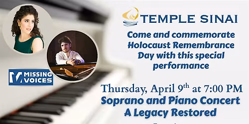 Temple Sinai Holocaust Remembrance Concert