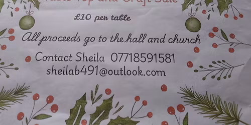 table top and craft fair