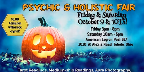 2 Day Psychic & Holistic Fair in Toledo!