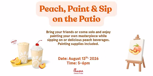 Peach, Paint & Sip