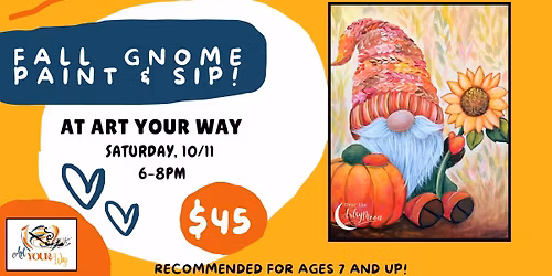 Fall Gnome Paint & Sip!