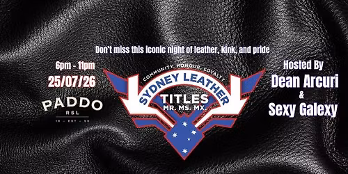 SYDNEY LEATHER TITLES 2026