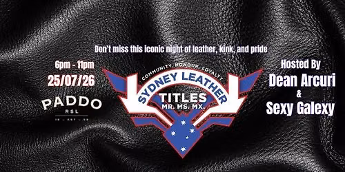 SYDNEY LEATHER TITLES 2026