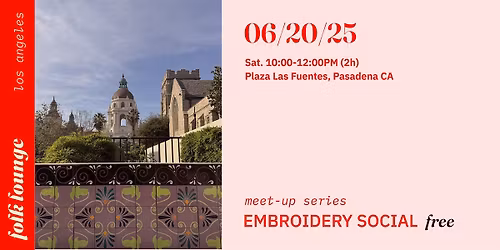 Embroidery Social Level 0 \u2725 Plaza Las Fuentes LOCATION (free)