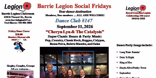 Barrie Legion - Cheryn Lyn & The Catalyst