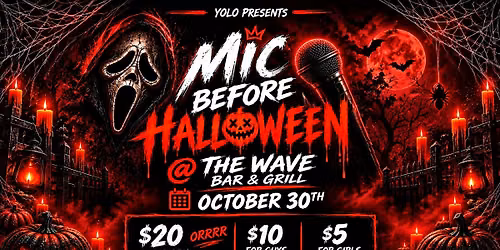 Mic Before Halloween at The Wave | Canton Halloween Party