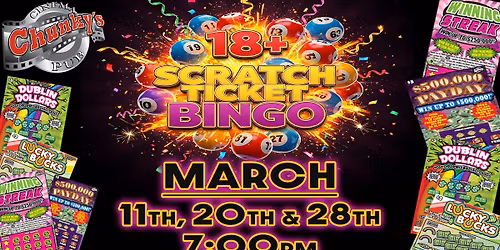 18+ LIVE Scratch Ticket BINGO Night! Hosted By WENDY!! 3\/20