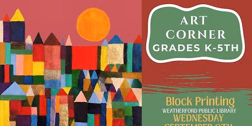 Art Corner - Block Printing