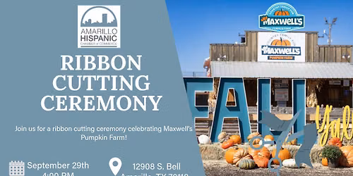 Ribbon Cutting Ceremony - Maxwell's Pumpkin Farm