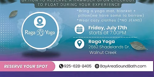 Candle-Lit Sound Bath with Option to FLOAT in a hammock!