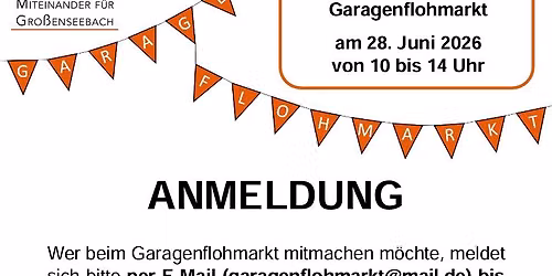 4. Gro\u00dfenseebacher Garagenflohmarkt \ud83d\udc55\ud83d\udc52\ud83e\udde9