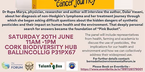 "Pink Bucket" Book launch & conversation about Pesticides