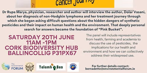 "Pink Bucket" Book launch & conversation about Pesticides   