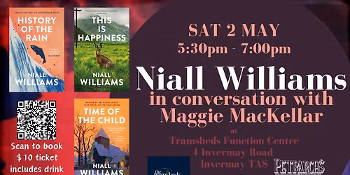 Niall Williams in conversation with Maggie MacKellar