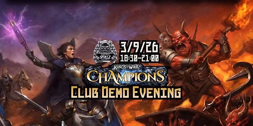 Kings of War: Champions Club Demo Evening