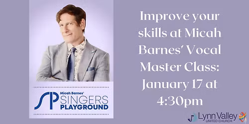 Vocal Master Class with Micah Barnes