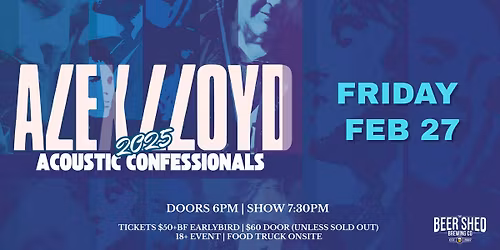 Alex Lloyd Acoustic Confessionals - Live at The Beer Shed