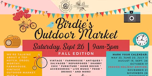 Birdie\u2019s Outdoor Market | Vintage, Antiques, Makers & Live Music 