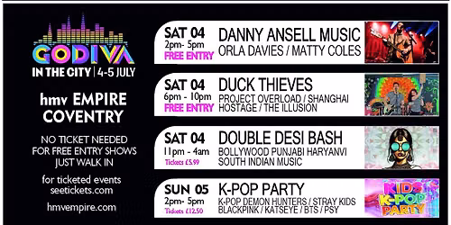 GODIVA IN THE CITY - hmv Empire