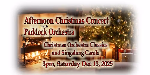 Paddock Orchestra Christmas Concert 2025
