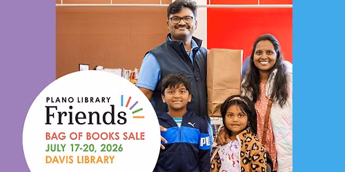 Bag of Books Sale: July 17-20, 2026