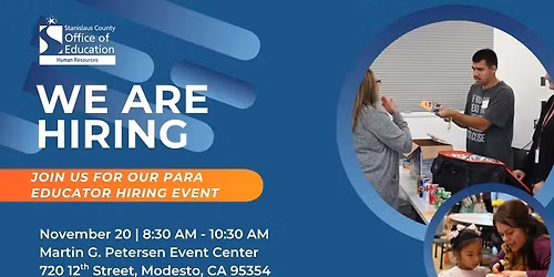 Para Educator Hiring Event